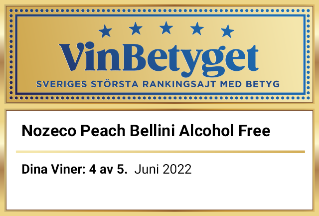 Vin betyg: Nozeco Peach Bellini Alcohol Free (art nr 11921)