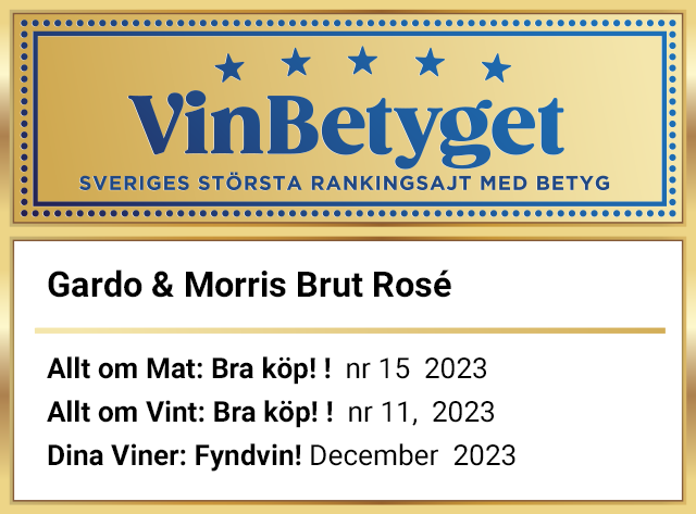 Vin betyg: Gardo & Morris Brut Rosé (art nr 7732)