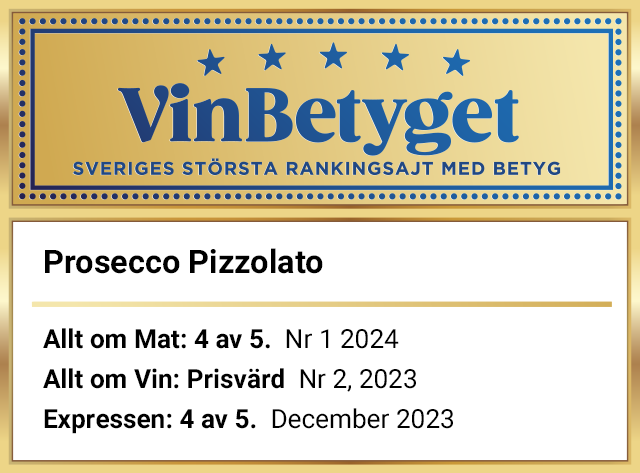 Vin betyg: Prosecco Pizzolato (art nr 7870)