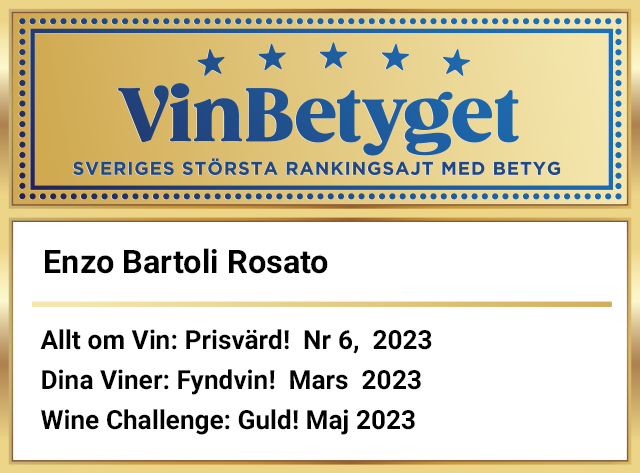 Vin betyg: Enzo Bartoli Rosato (art nr 77940)