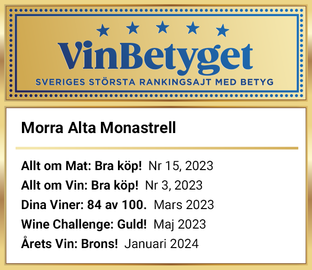 Vin betyg: Morra Alta  (art nr 13026)