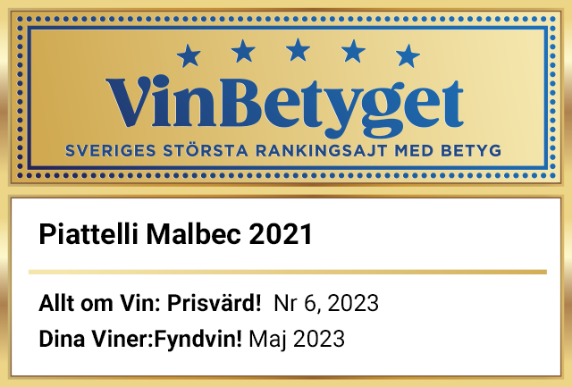 Vin betyg: Piattelli Malbec (art nr 2635)