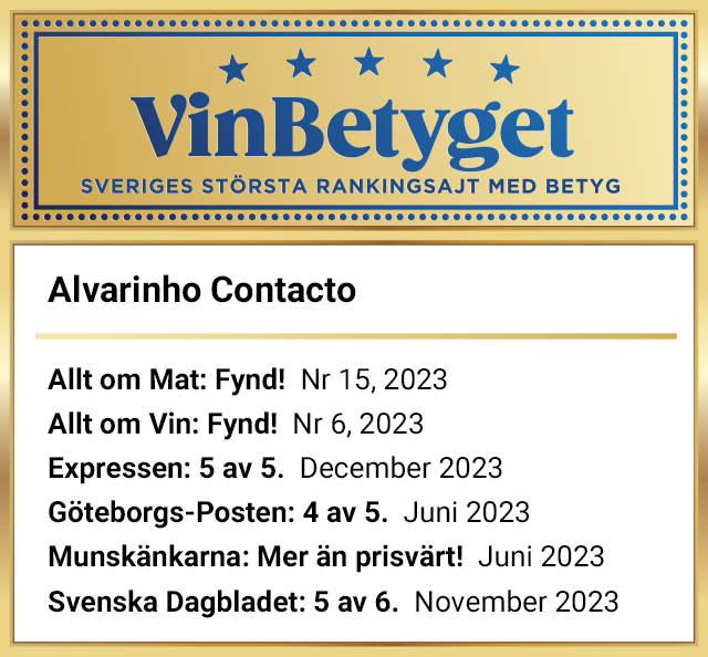 Vin betyg: Alvarinho Contacto (art nr 6707)