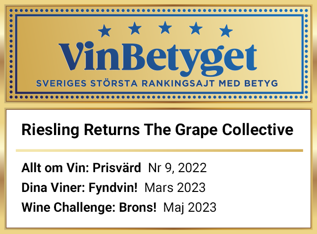 Vin betyg: Riesling Returns The Grape Collective (art nr 72859)