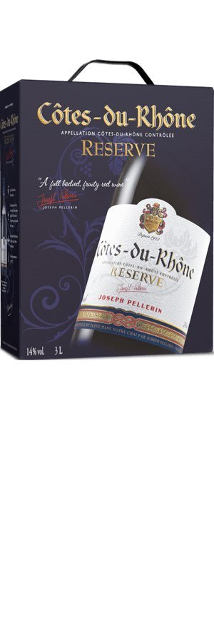 Boxvin från Frankrike: Côtes-du-Rhône Reserve. Rekommenderas Vinbetyget